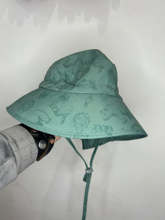 Green animals swim-friendly hat 2-5y