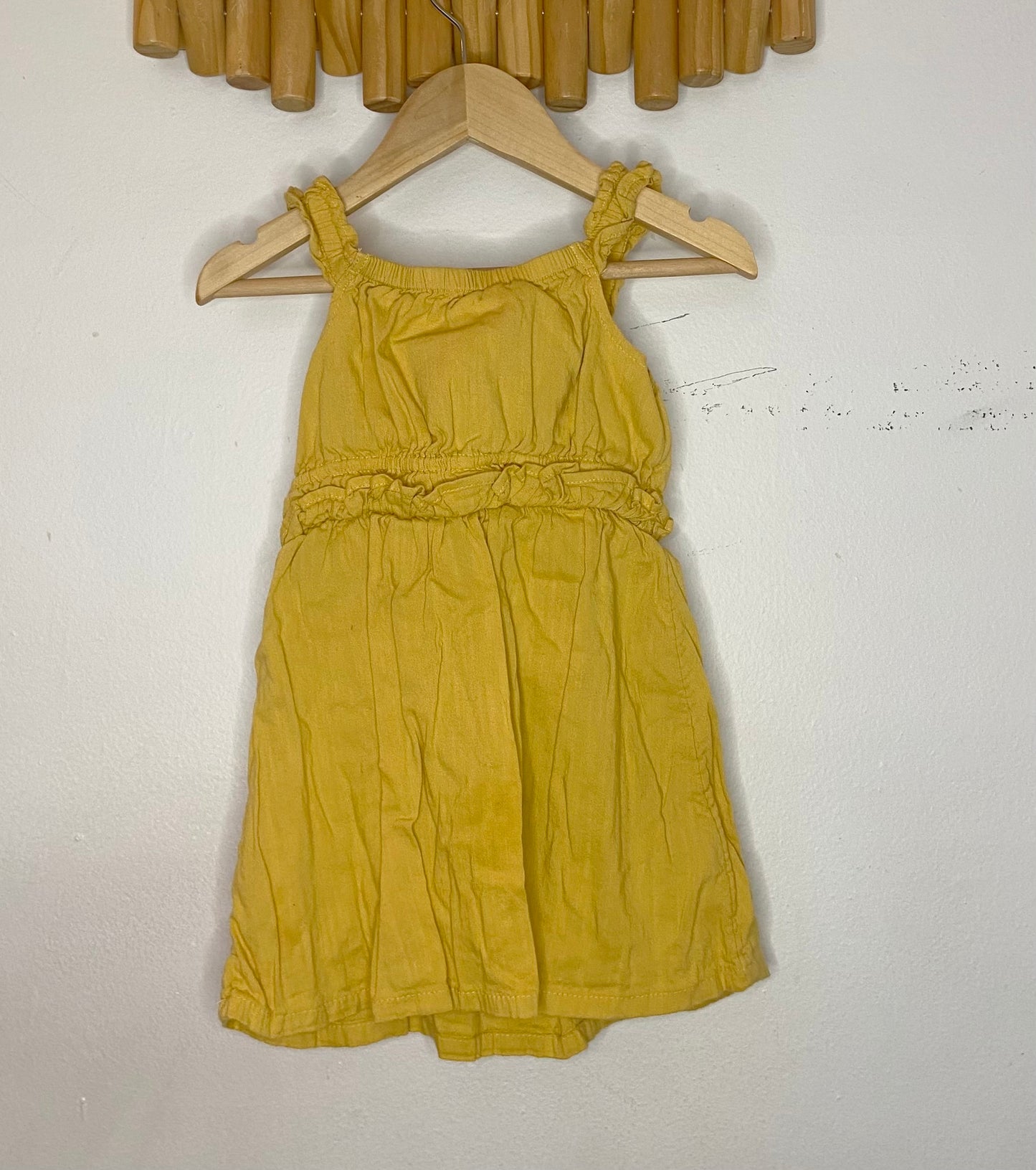 Mustard breezy dress 18-24m