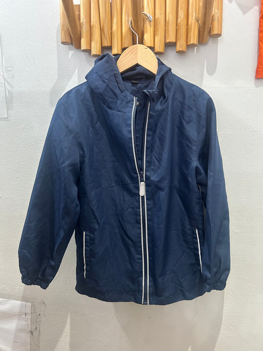 Uniqlo navy packable windbreaker 7-8y