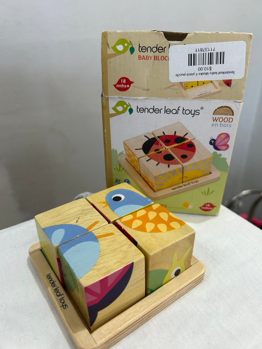 Tenderleaf baby blocks 4 piece puzzle