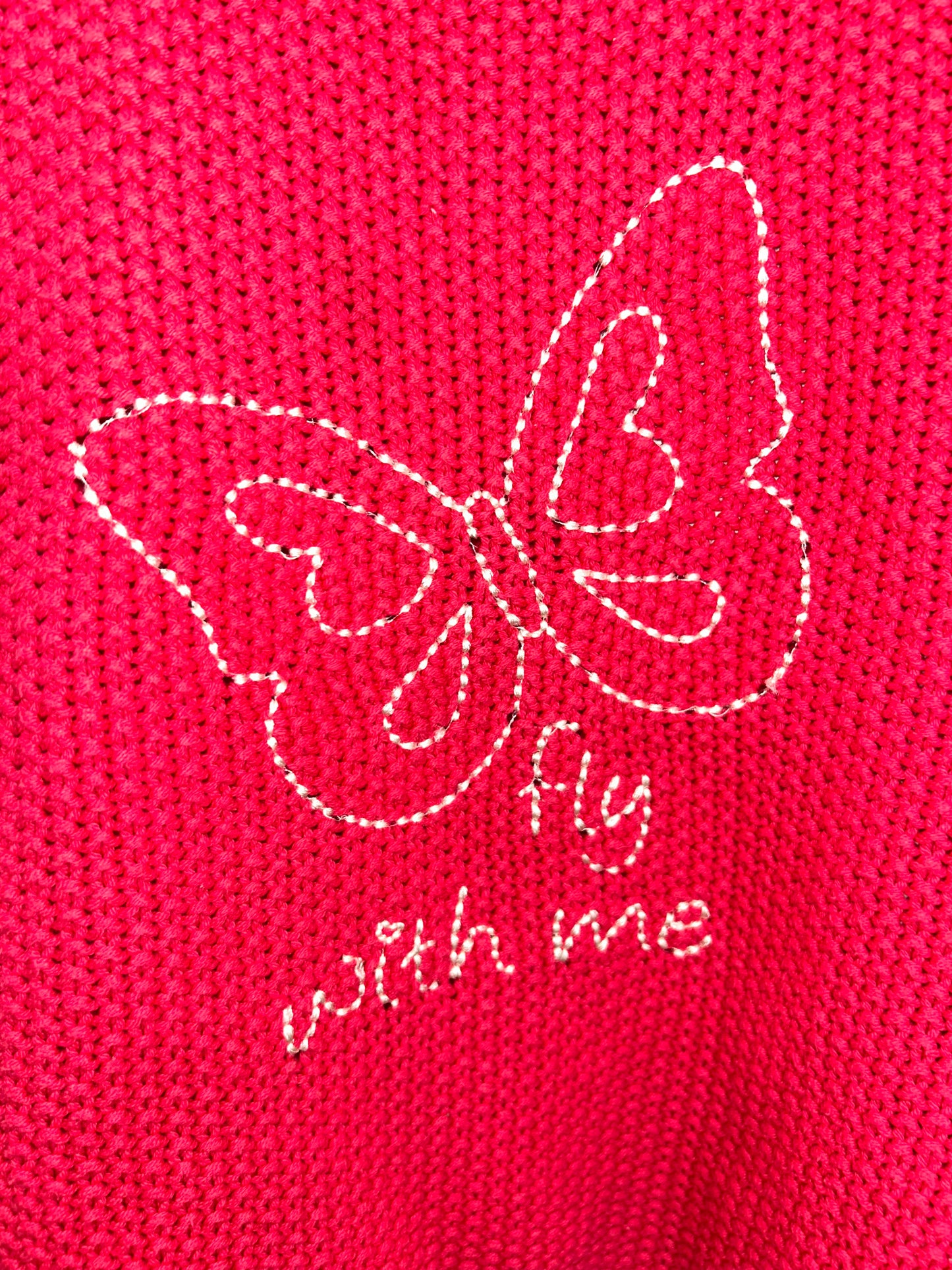 Butterfly short sleeve sweater 10-11y