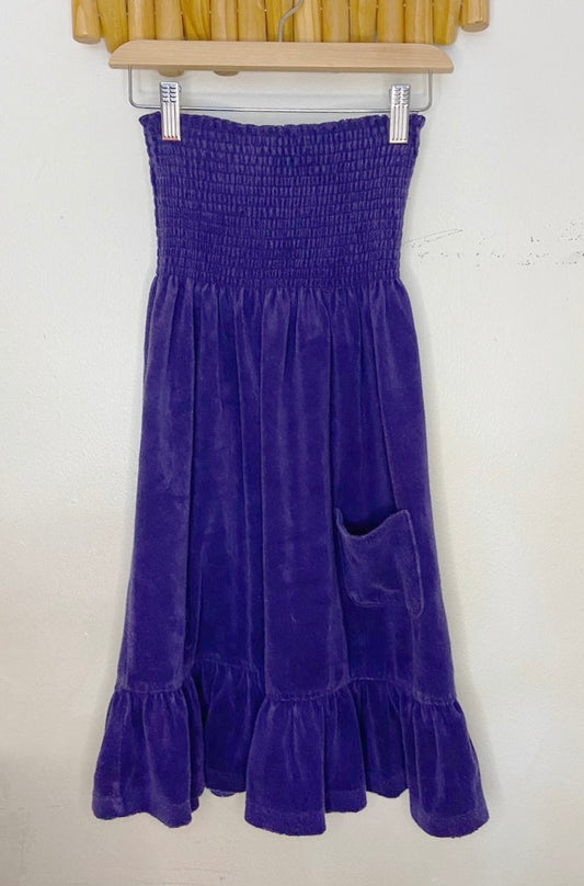 Violet terry cover up 10-12y or dress