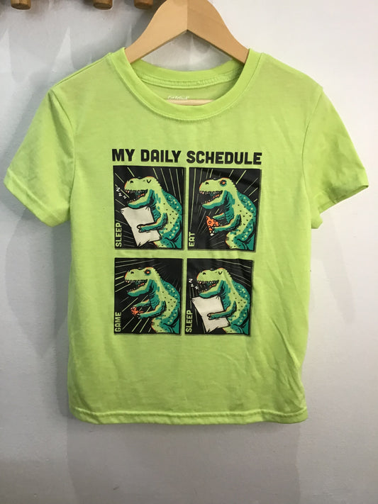 Tee dino daily schedule 6-7y