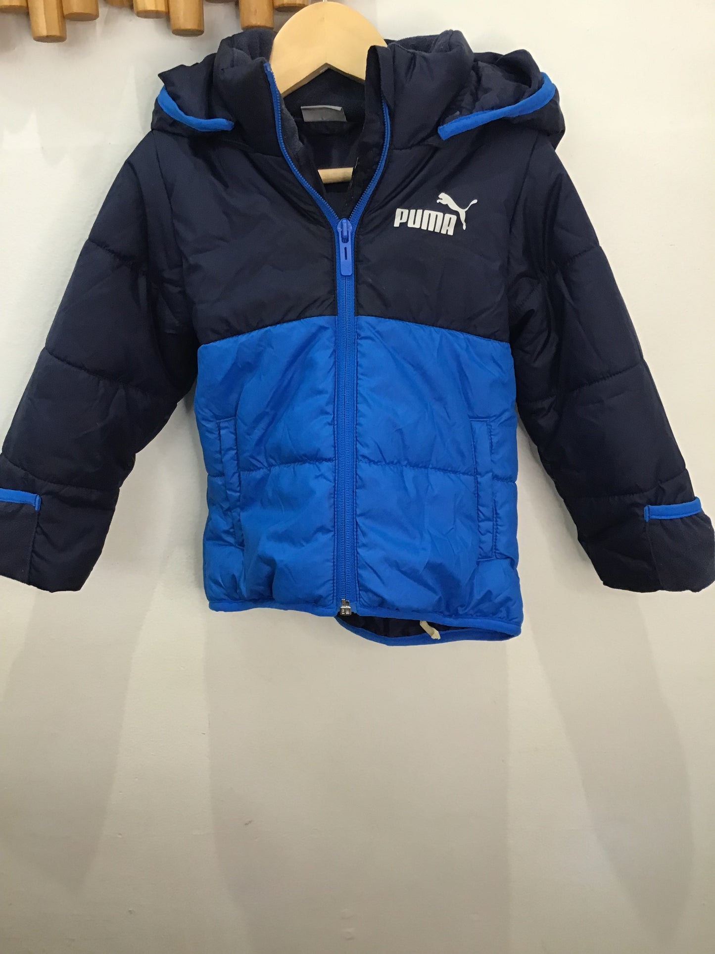 Puma midweight blue jacket 12-18m