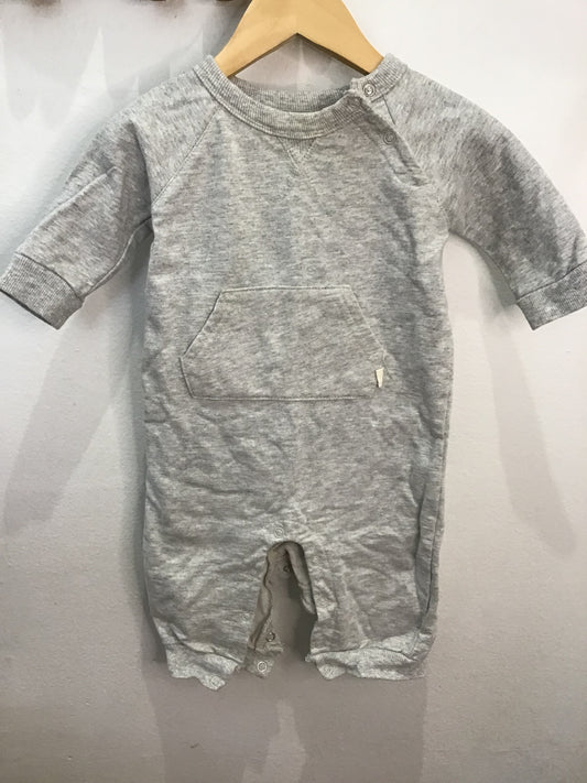 Romper grey pullover 9-12m