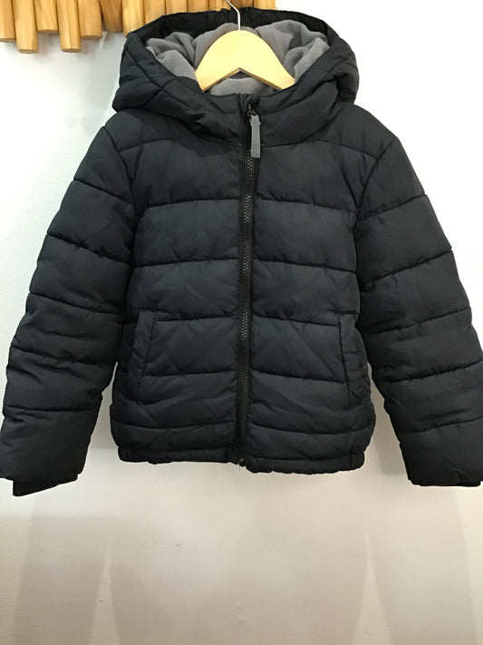 Primary black mid-weight jacket 4-5y