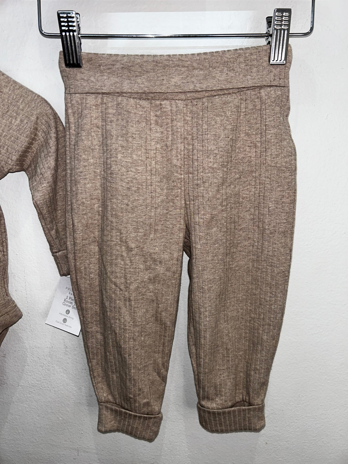 Beige onesie pant set 9-12m NEW