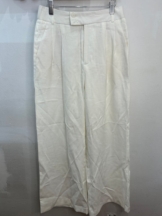 White breezy wide leg pants- adult size 28 waist