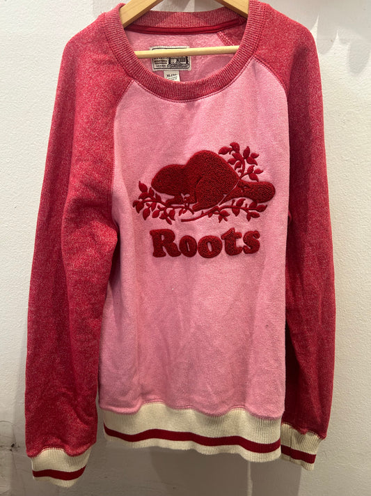 Pink Roots cabin pullover 11-12y