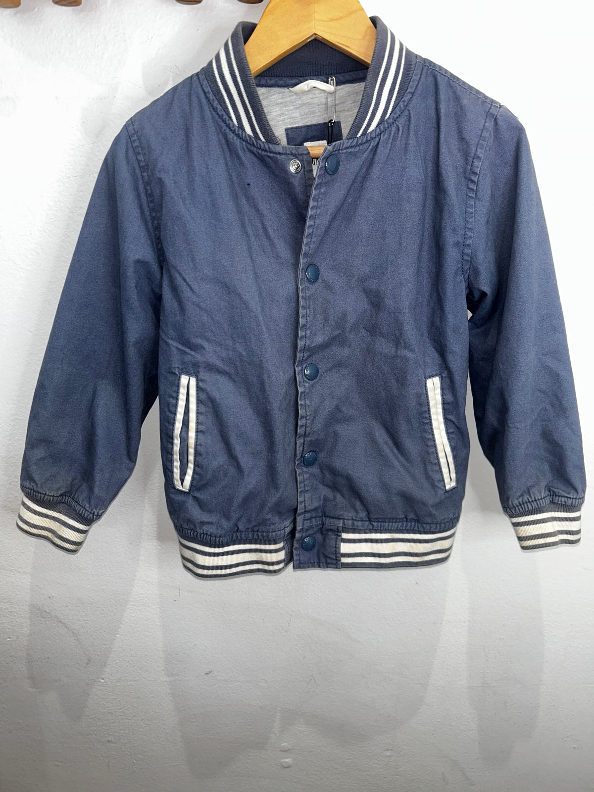 Grey and bluecotton  bomber 5y