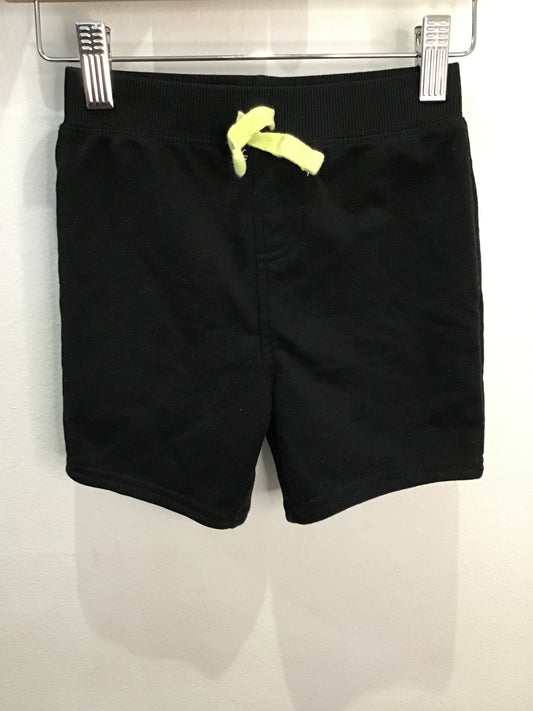 Shorts jogger black w yellow drawstring 18-24m
