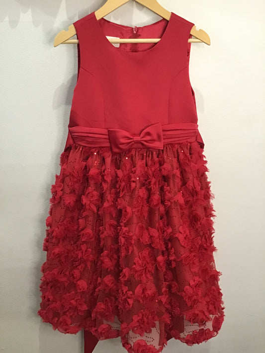 Very fluffy fancy red dress 8y