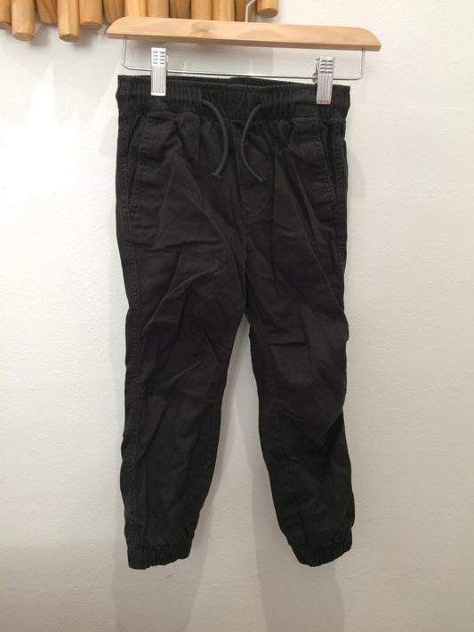 Black drawstring joggers 3-4y