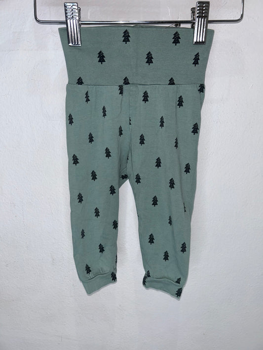 Trees teal pants 4-6m