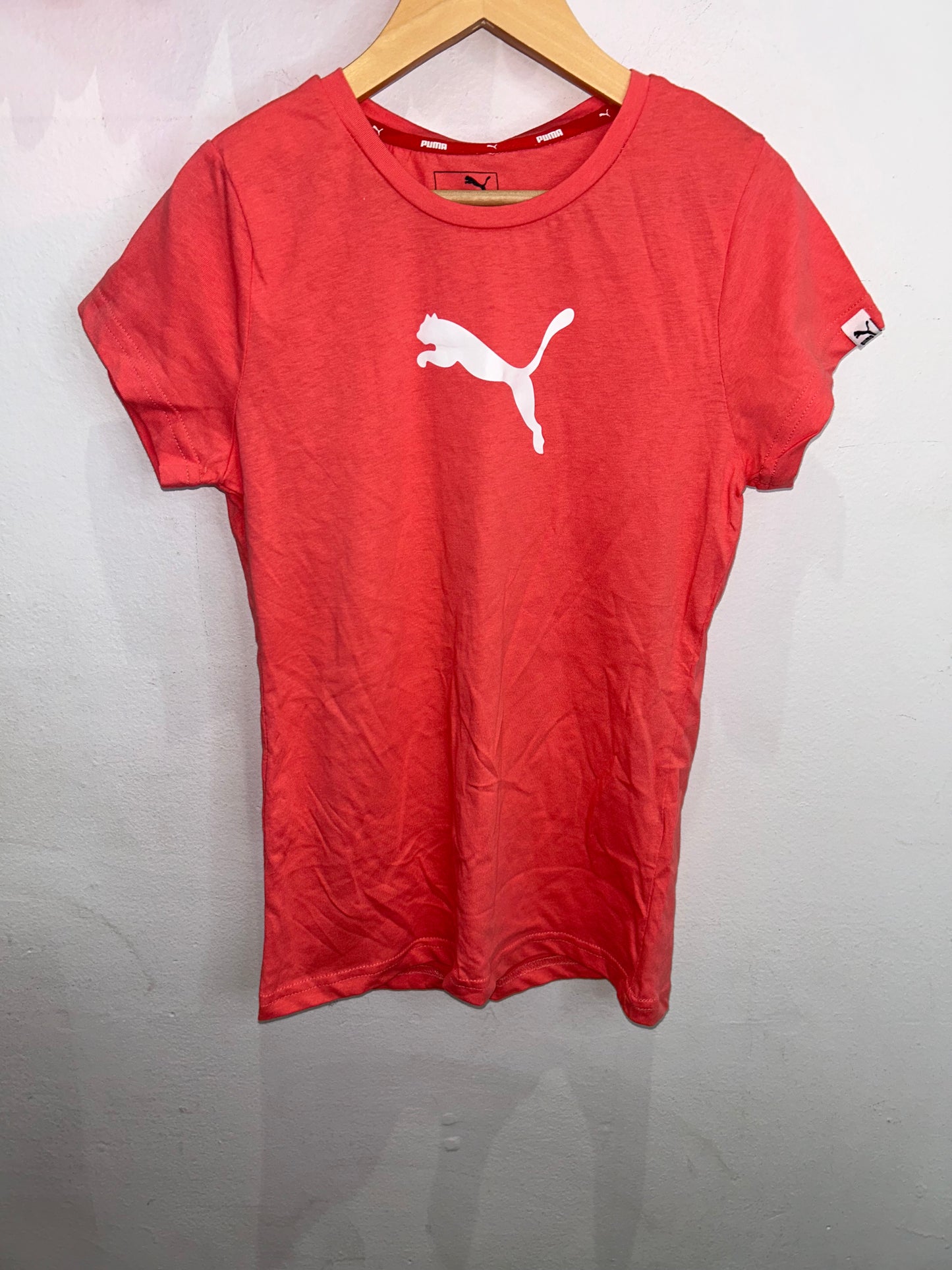 Puma pink tee- adult XS (14y) NEW