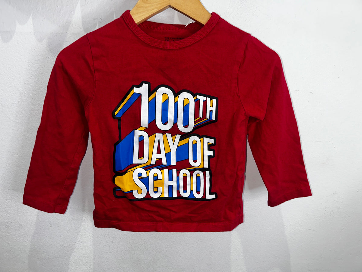 100th day of school longsleeve 2y