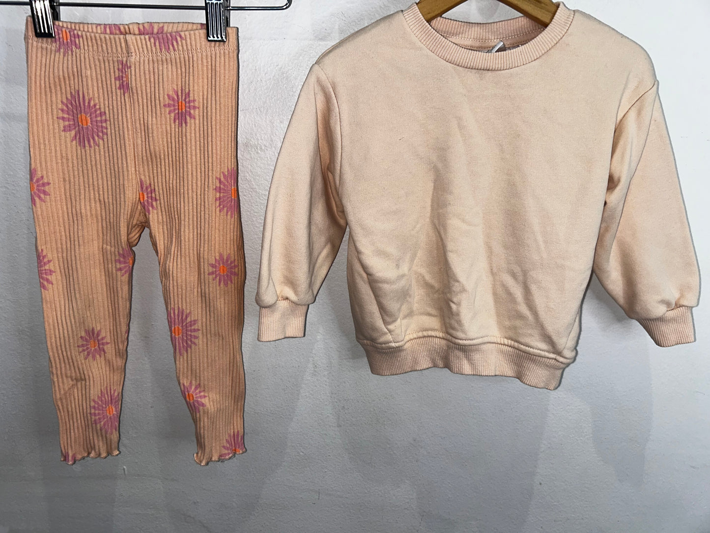Peach pullover set 12-18m