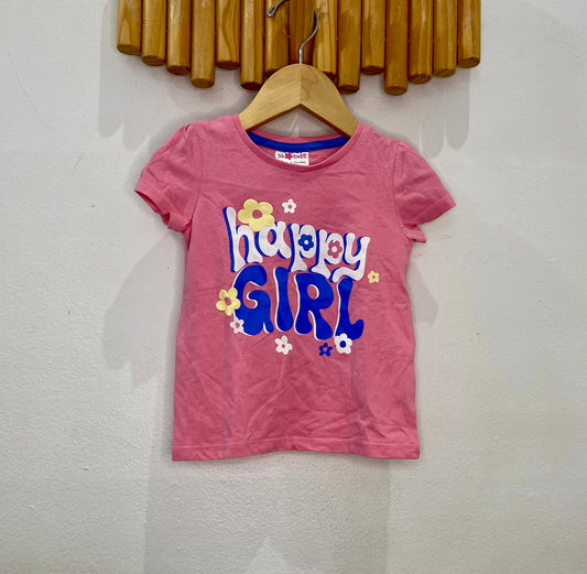 Happy girl tee 9-12m