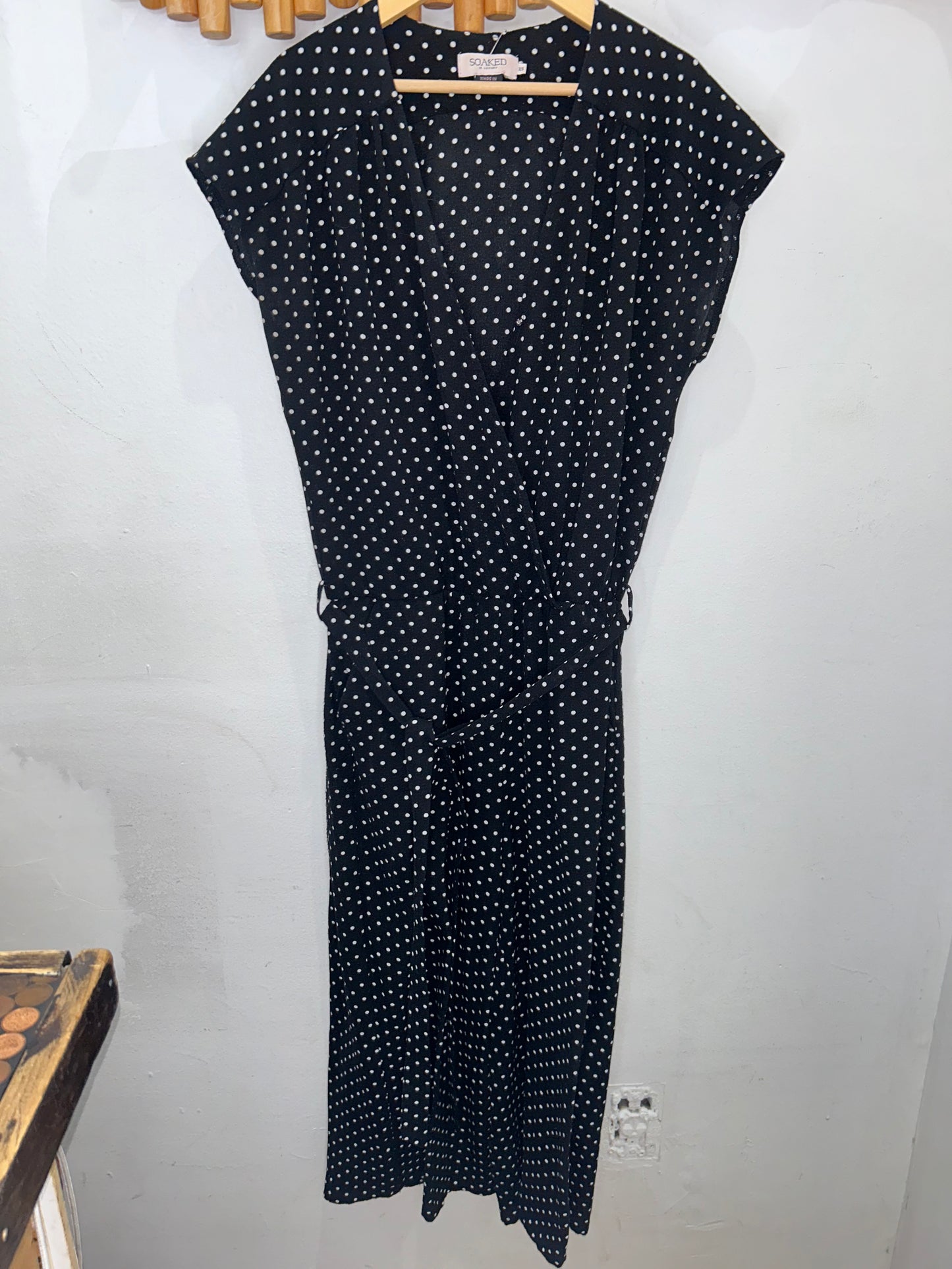 Polka dot romper- adult XS