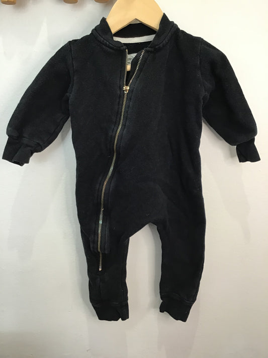 Minimioche black bike romper 3-6m