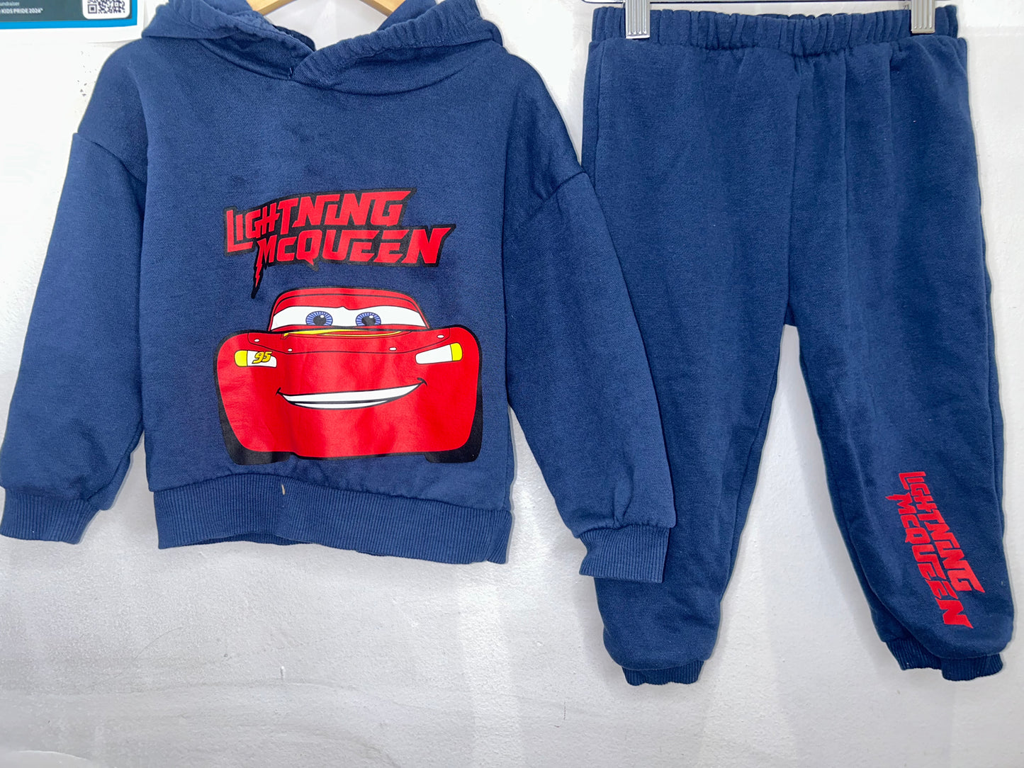Lightning McQueen jogger set 3-4y