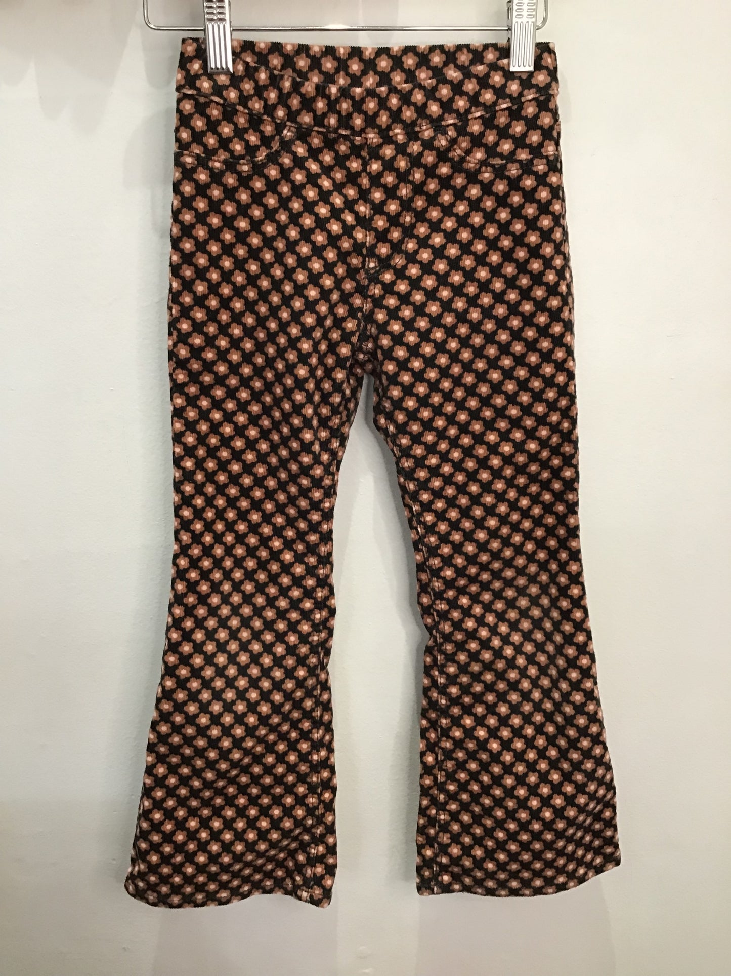 Flowers flared corduroy 4-5y