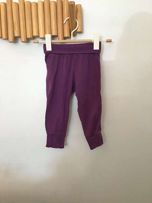Under the Nile organic purple pants 9-12m
