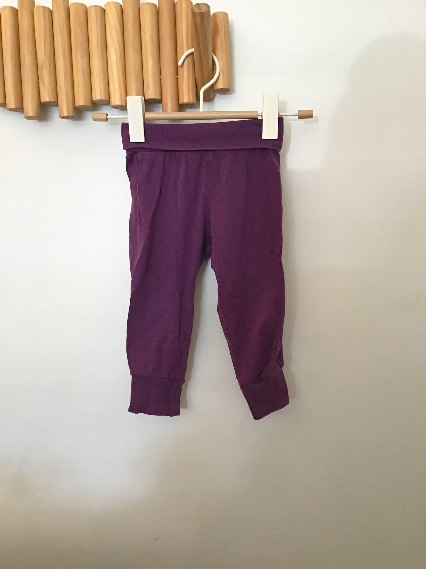 Under the Nile organic purple pants 9-12m