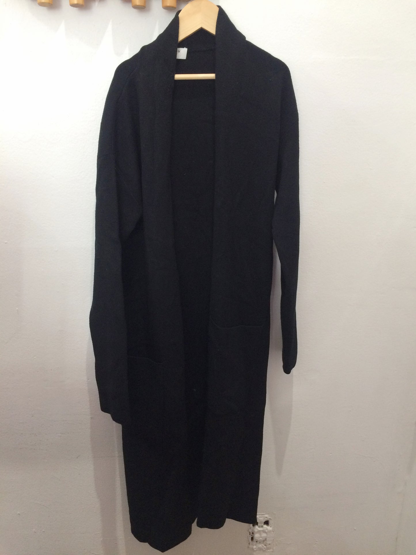 Babaton black knit long cardi - adult XXS