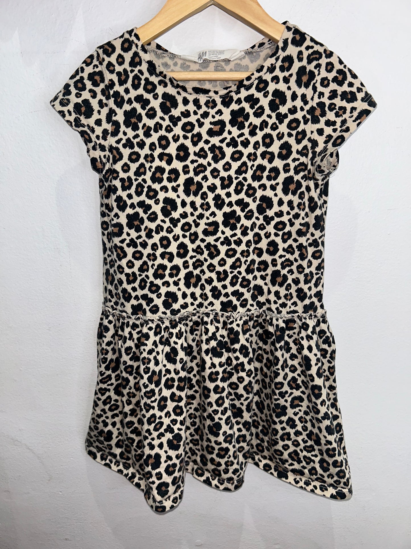Leopard dress 4-6y