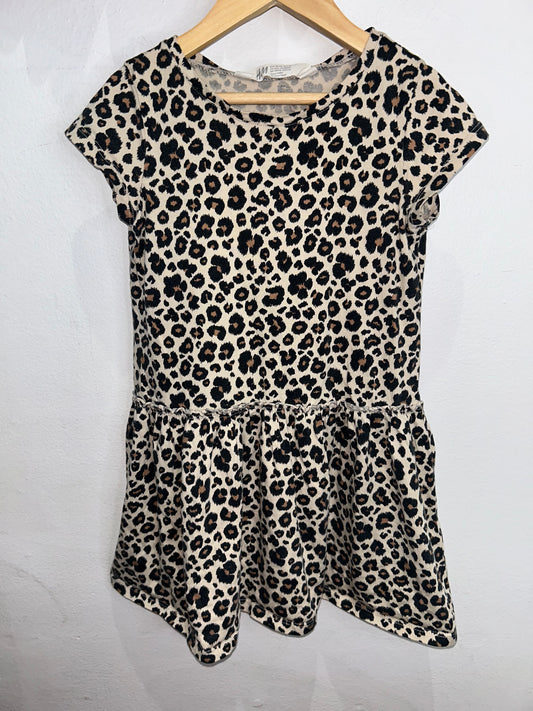 Leopard dress 4-6y