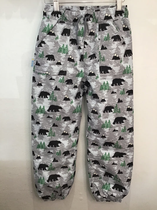 Jan & Jules rain or light snow pants bears 6y