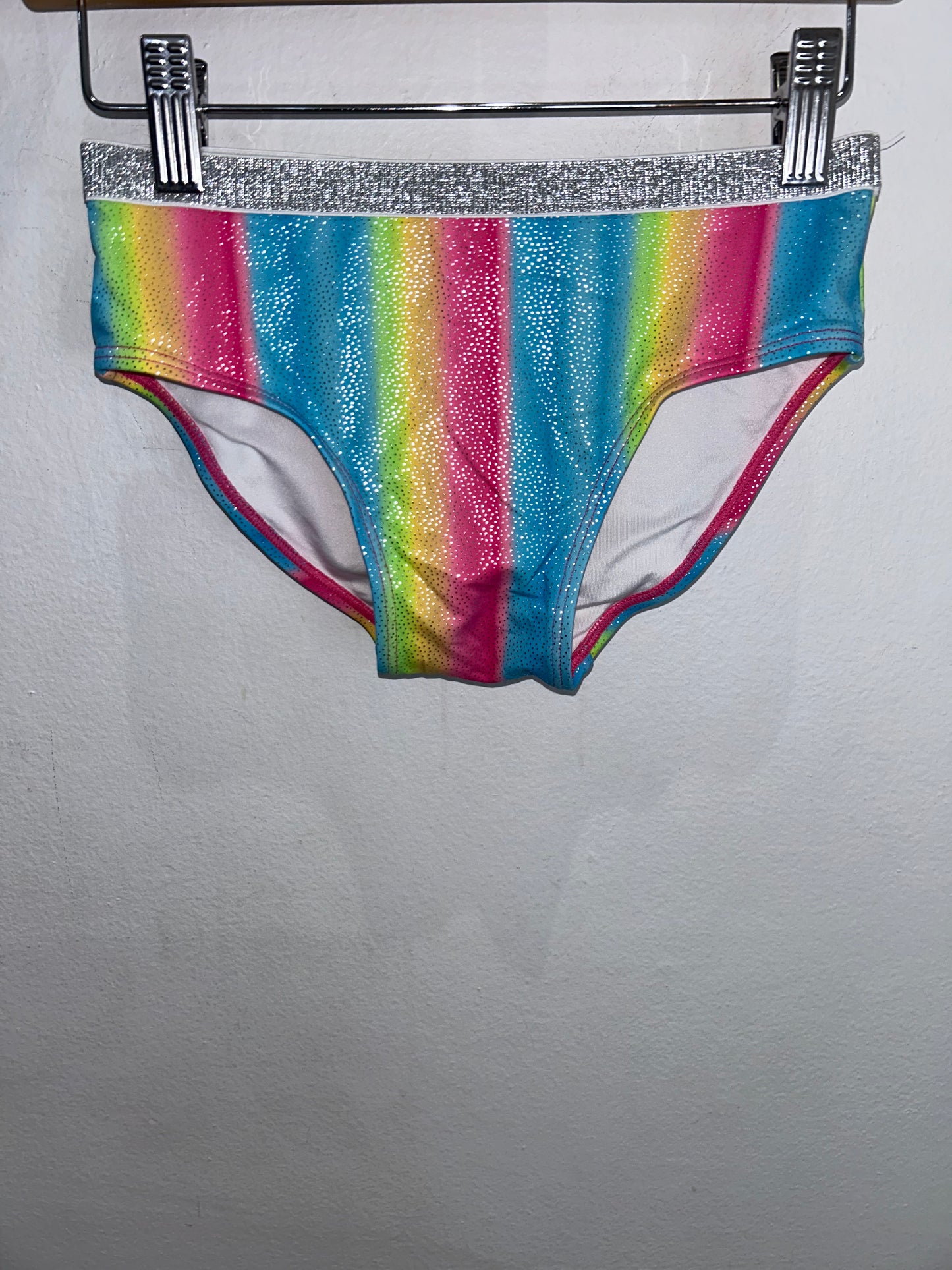 Hatley rainbow sparkle swimsuit 8y