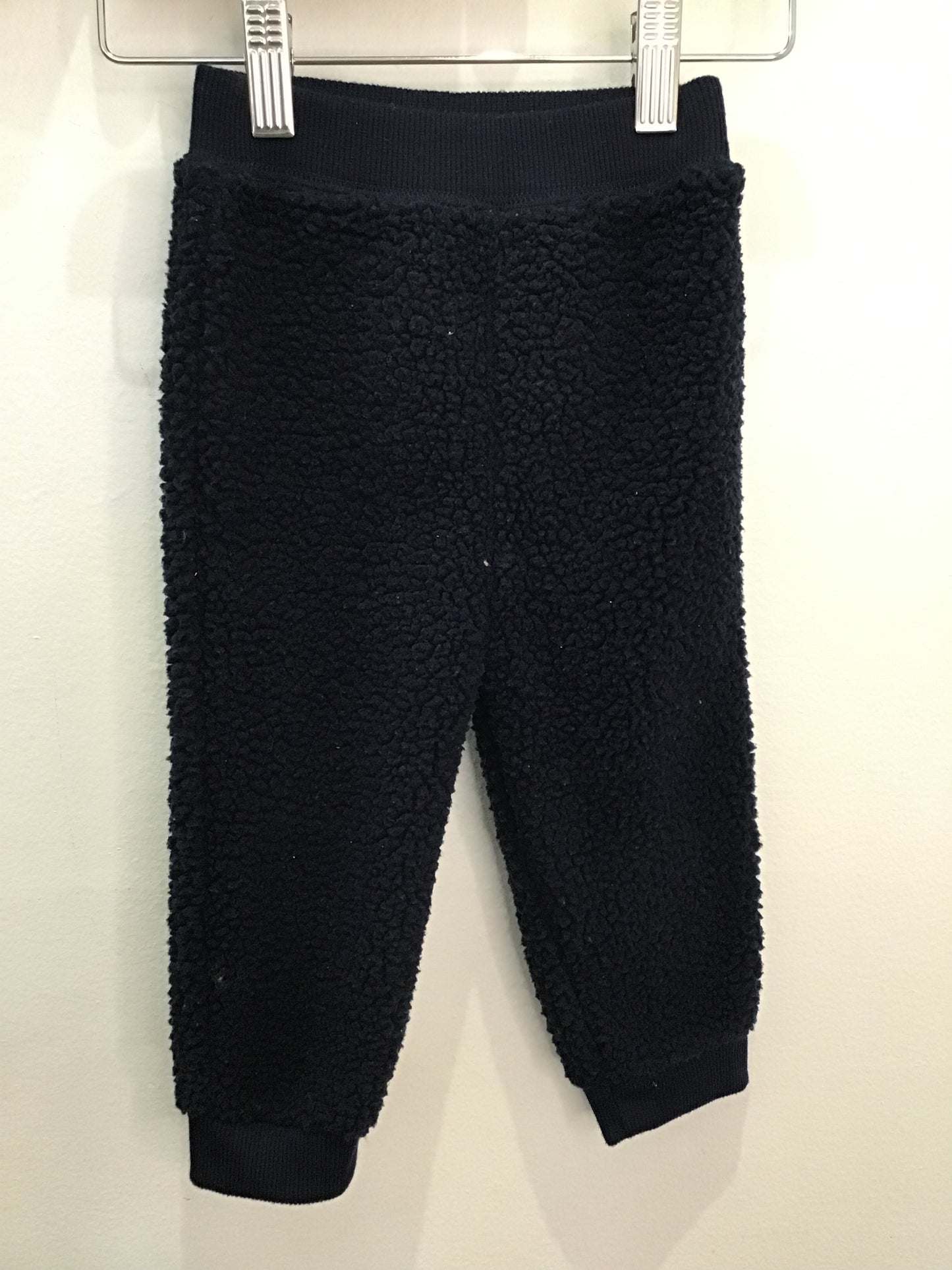 Navy furry pants 18-24m