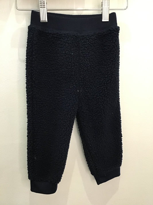 Navy furry pants 18-24m