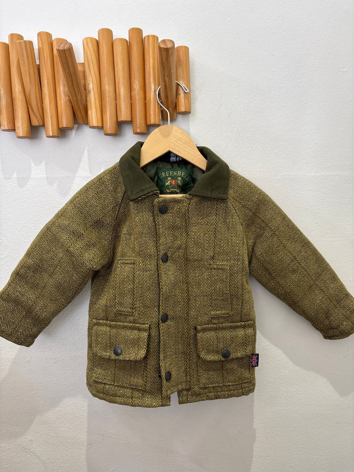 Genuine English traditional tweed jacket 3-4y