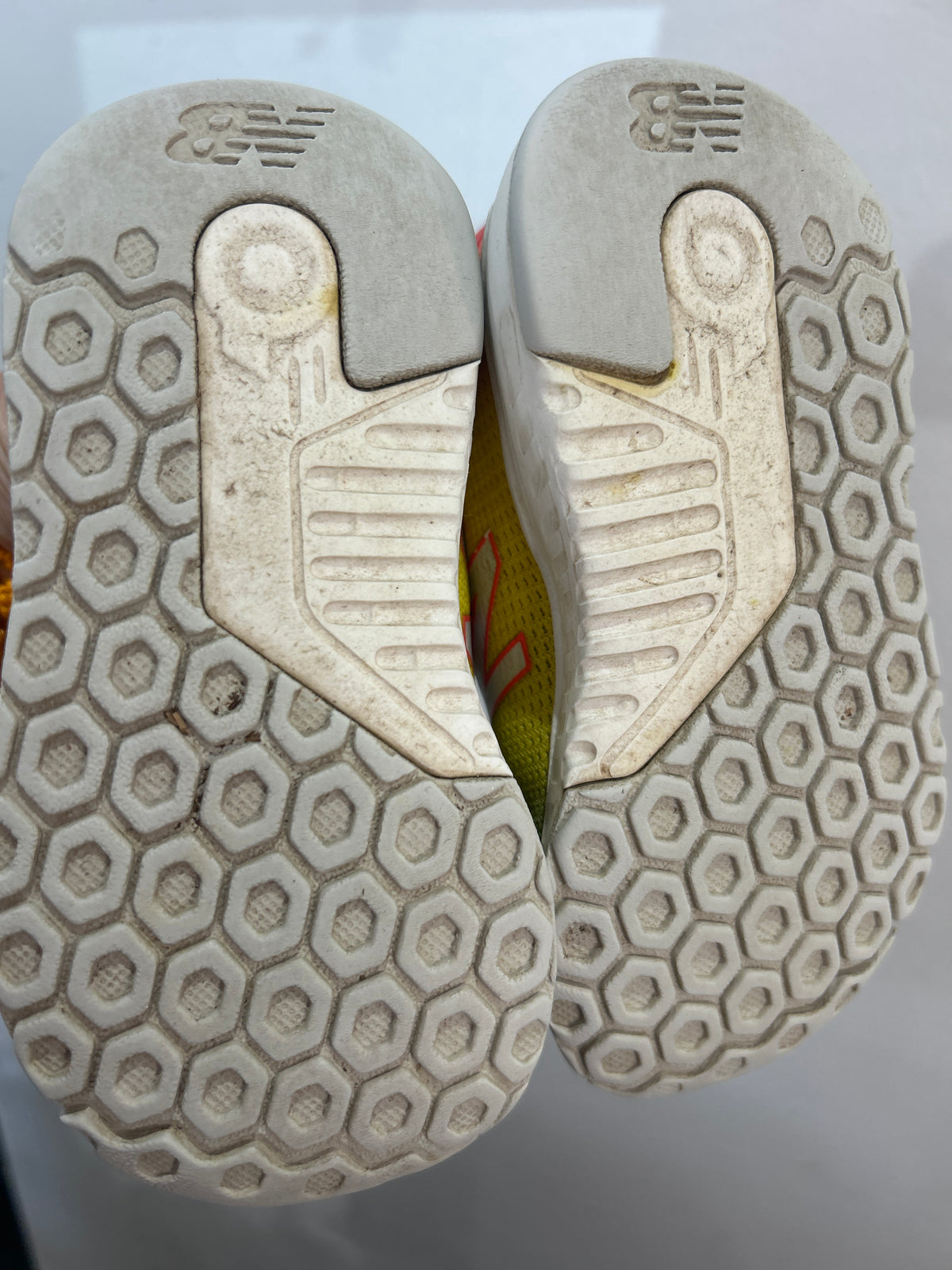 C8 Orange and yellow sneakers