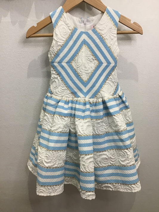 Blue and gold fancy dress 4y