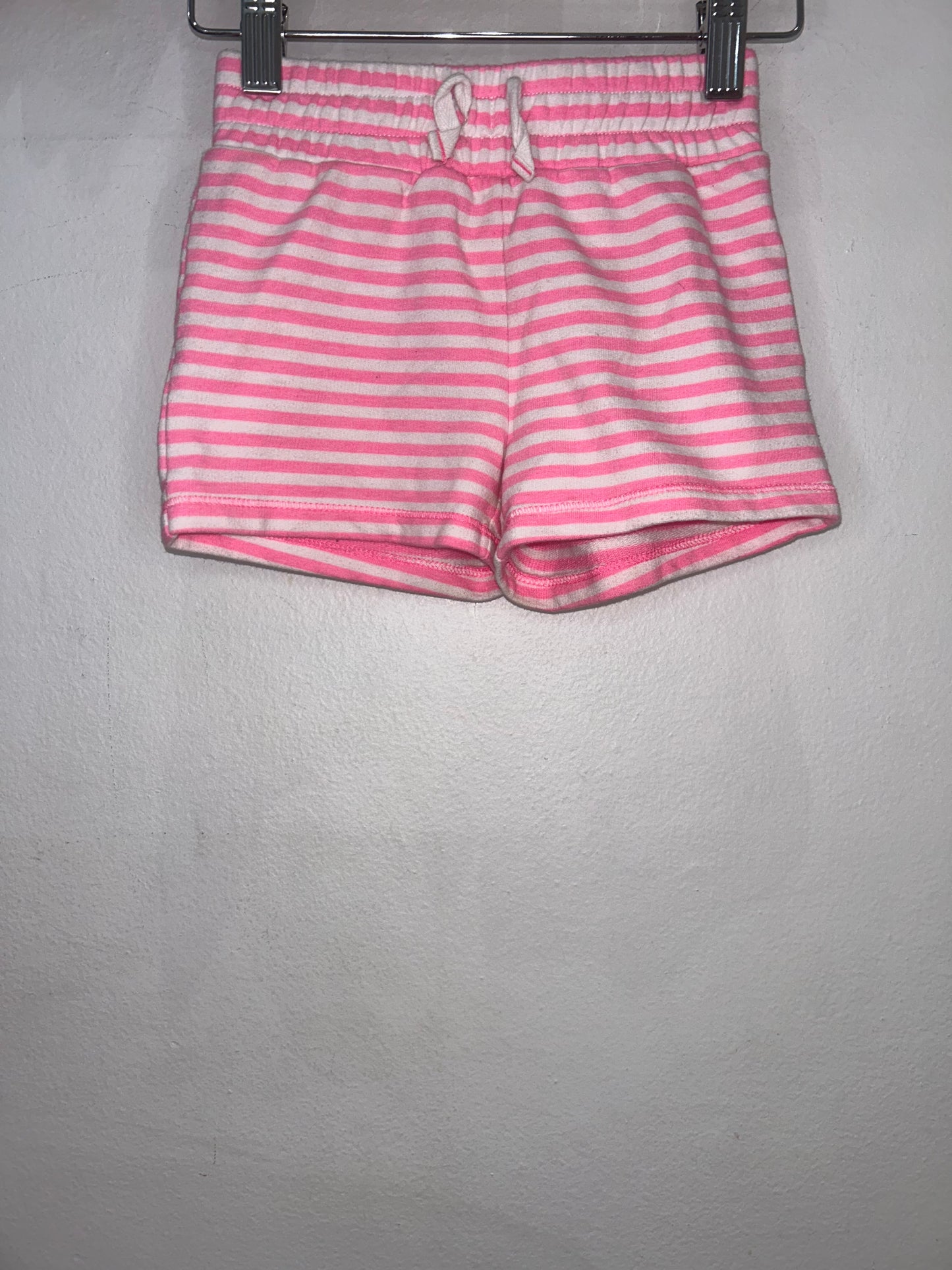 Pink stripe shorts 4y
