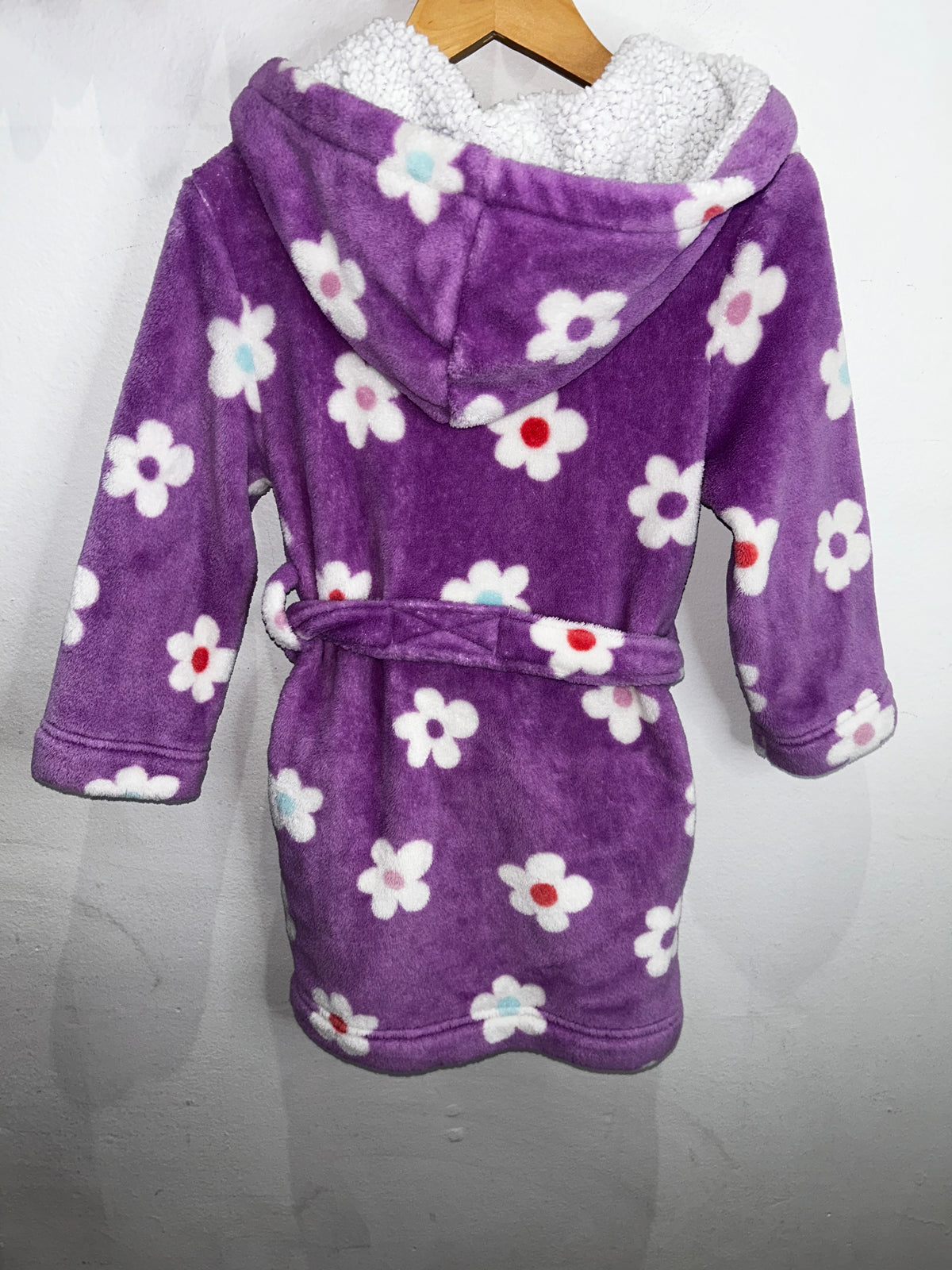 Purple flower housecoat  4-5y
