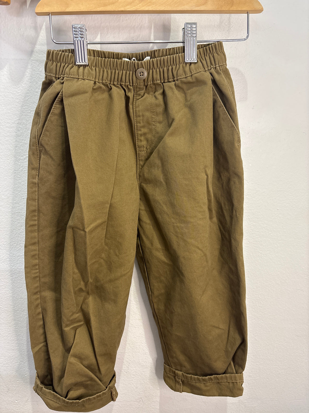 Brown barrel pants 6y