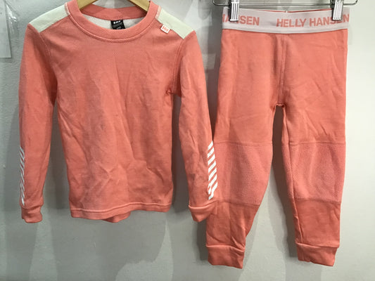 Helly Hansen peach base layer set 4y