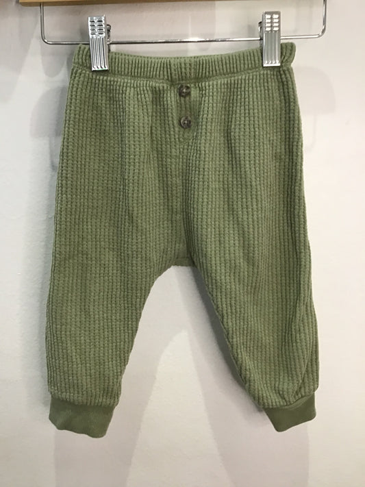 Pants olive waffle 12-18m
