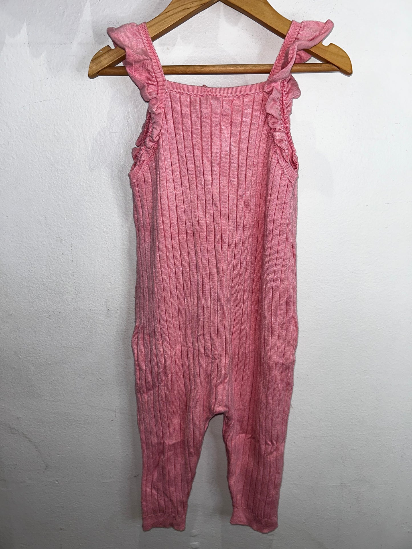 Pink sweater romper 12-18m