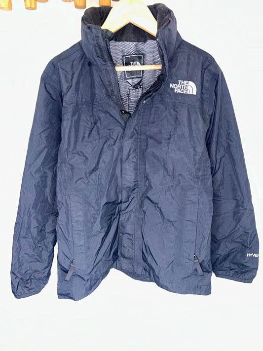 The North Face black windbreaker 10-12y