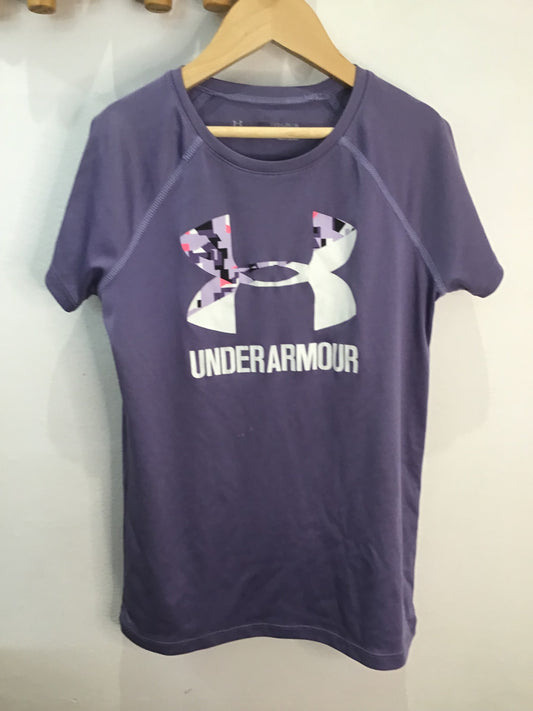 Tee Underarmour purple activewear 10-12y