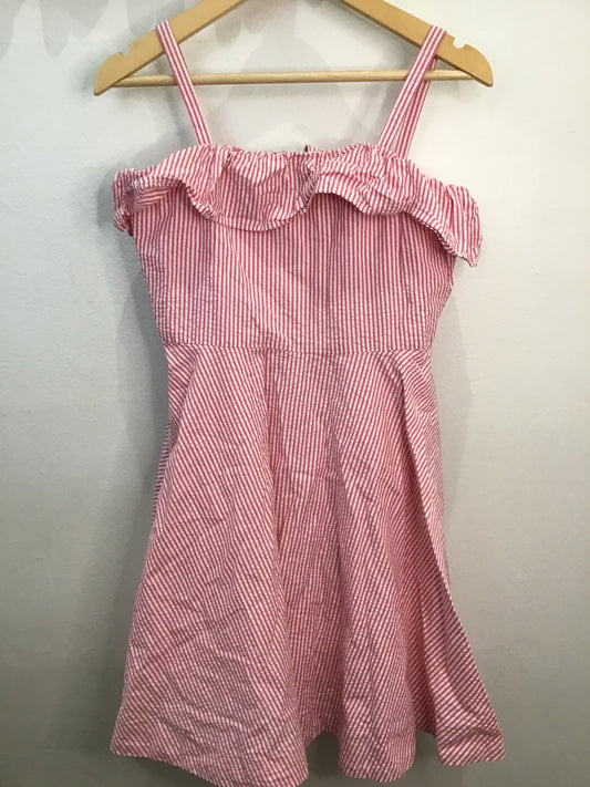 Dress pink seersucker 7y