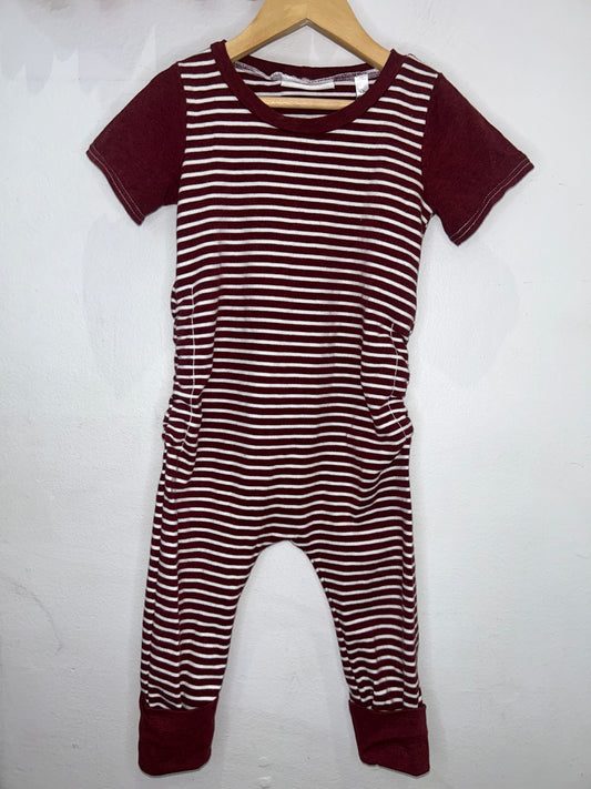 Little Pear Boutique red romper 1-3y