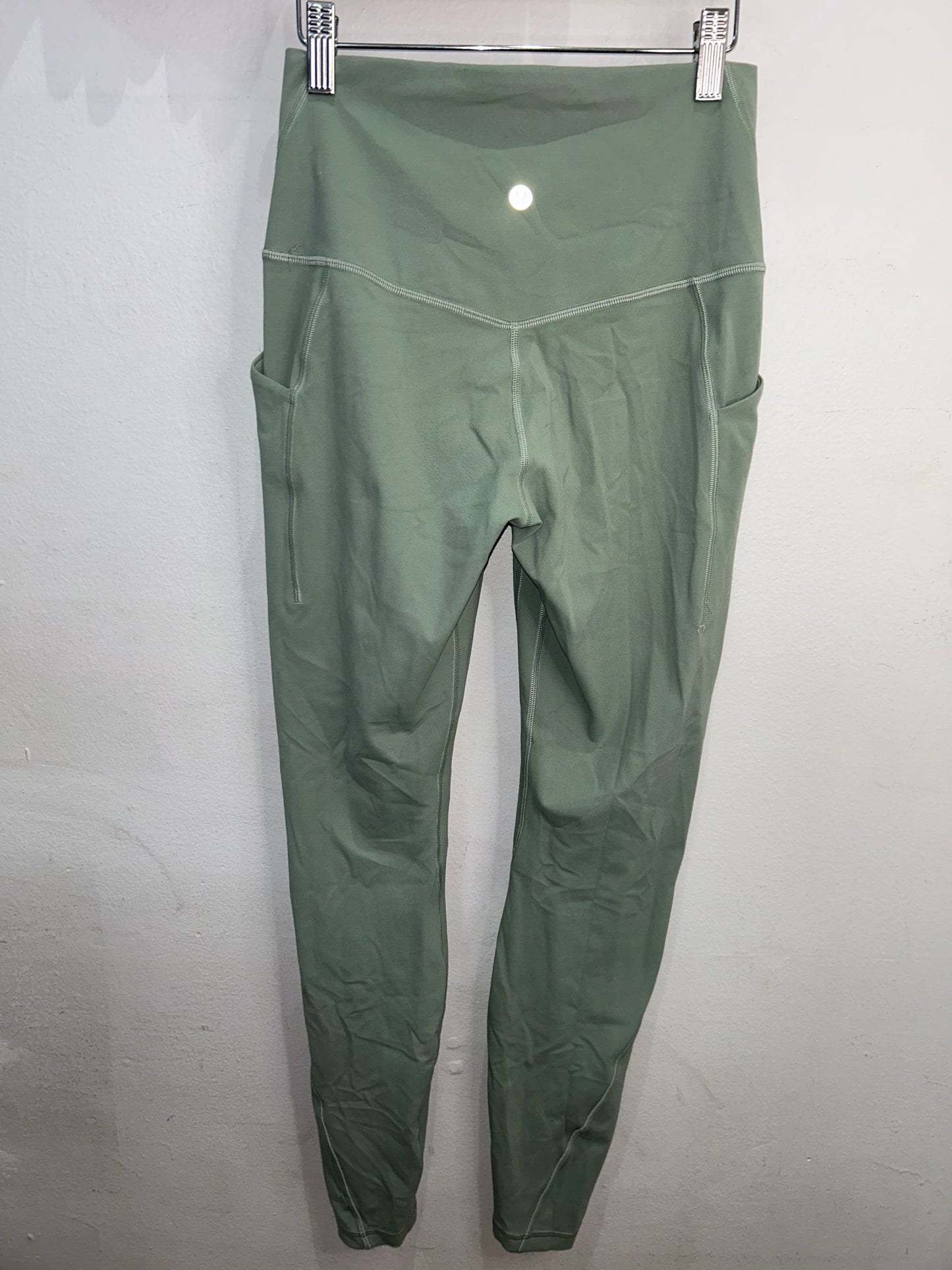 Lululemon teal high waist leggings - size 4