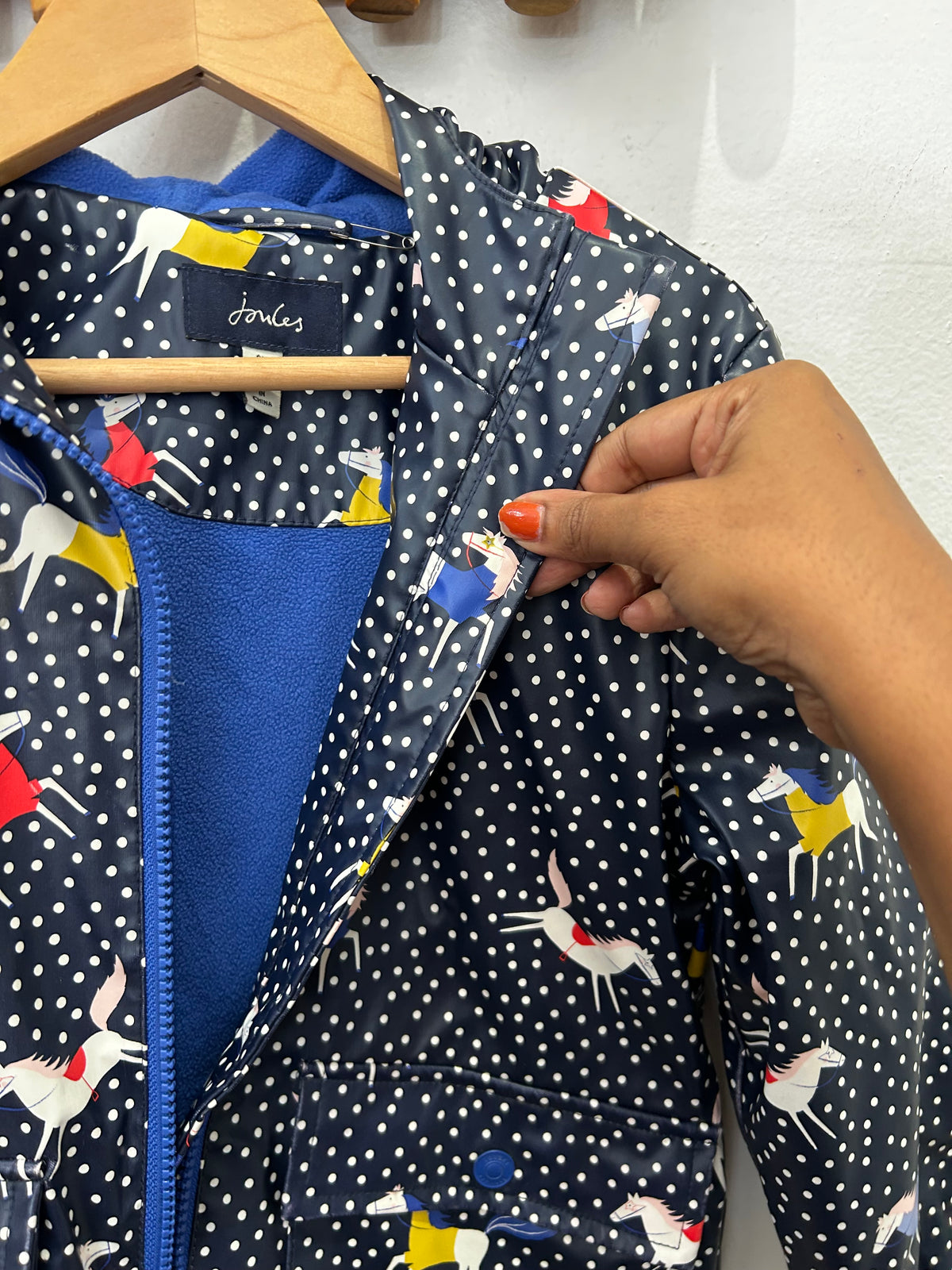 Joules horses rainjacket 6y